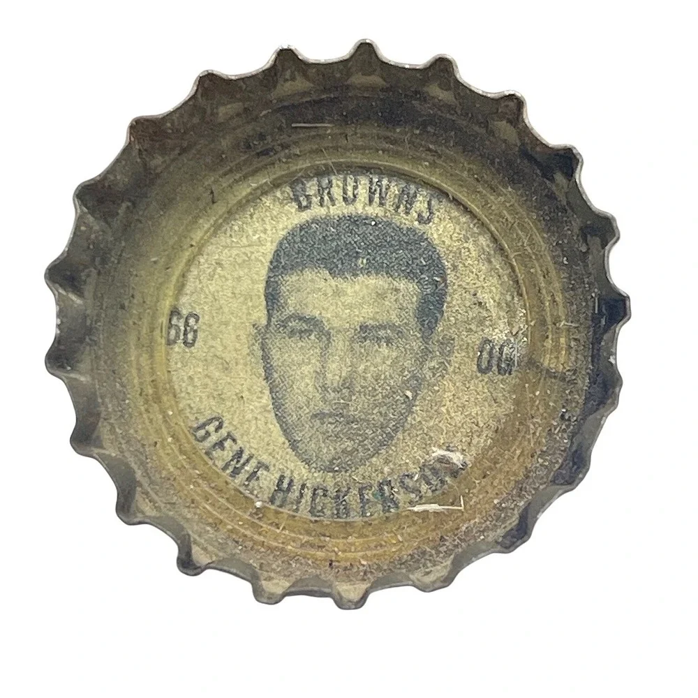 Vintage 1960s Coca-Cola Gene‎ Hickerson Cleveland Browns NFL Bottle Cap